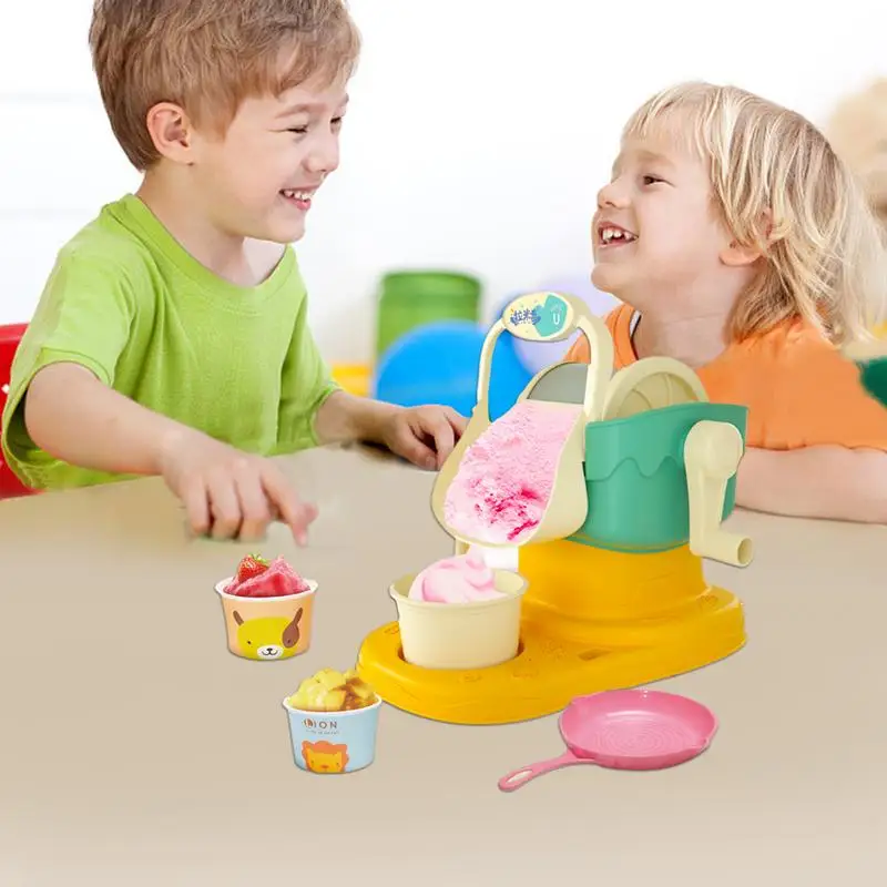 

Kids Ice Cream Playset Fun Ice Cream Maker Toy Kids Ice Cream Machine Set Parent-Child Interactive Edible Smoothie Machine