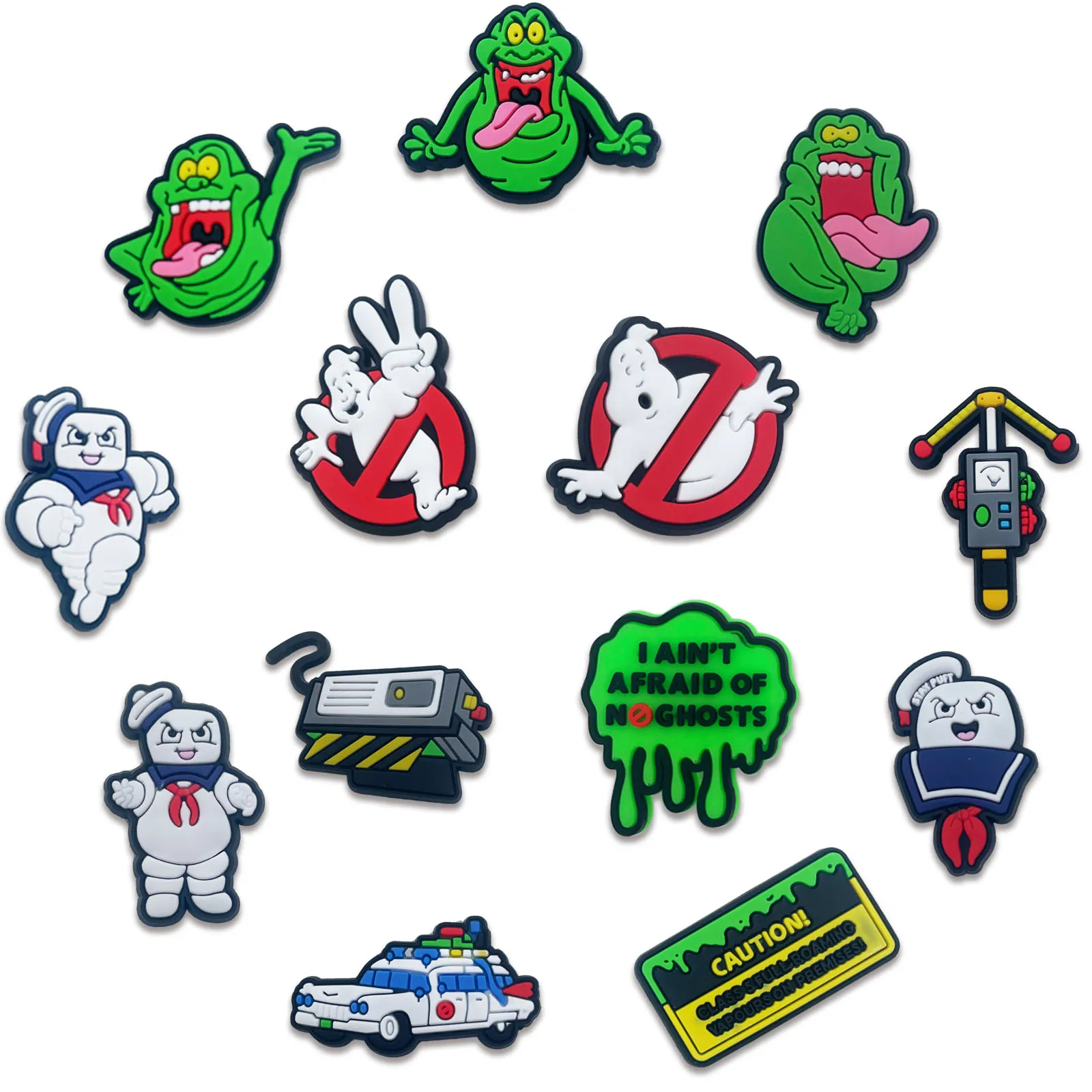 13Pcs Ghost Series Shoe Charms For Shoe Key Chain Sandals Beach Bags, PVC DIY Shoe Decorations Charms For Premium Quality