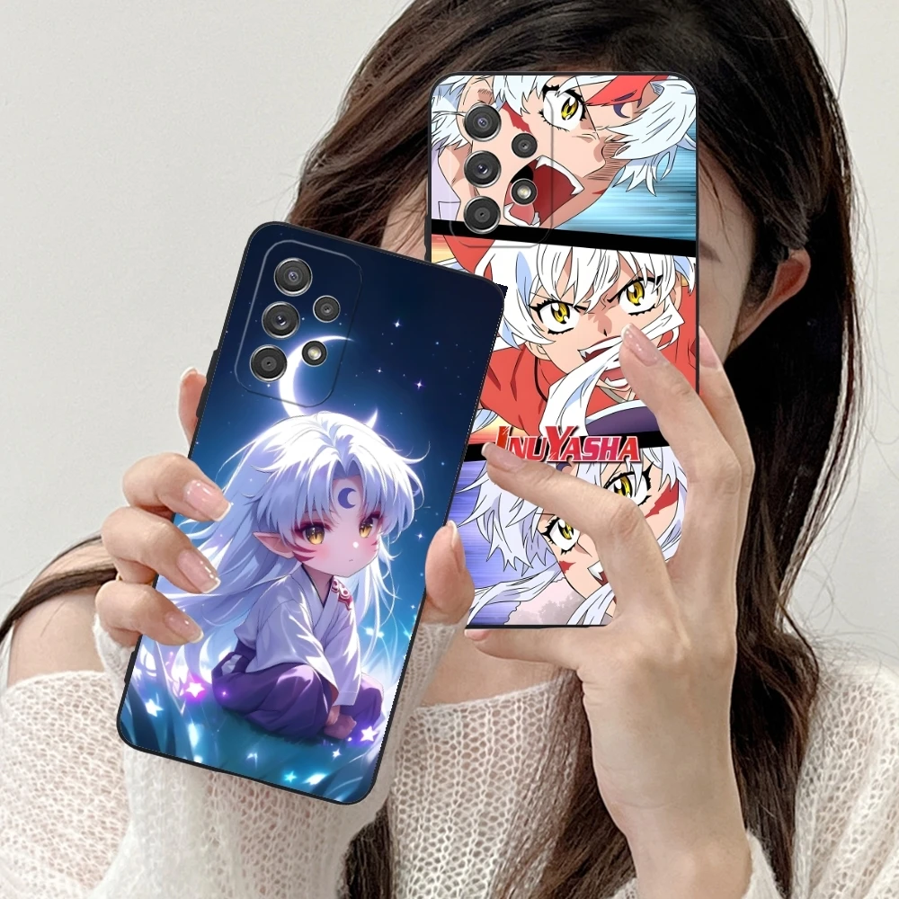 Inuyasha Sesshoumaru Mobile Cell Phone Case for Samsung Galaxy A73 72 71 70 55 54 53 52 35 34 32 23 14 13 5G Black Cover Shell