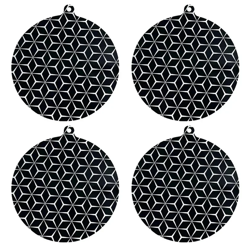 Induction Hob Protector Mat, 22cm Round Silicone Cooker Mat, 4 Pcs