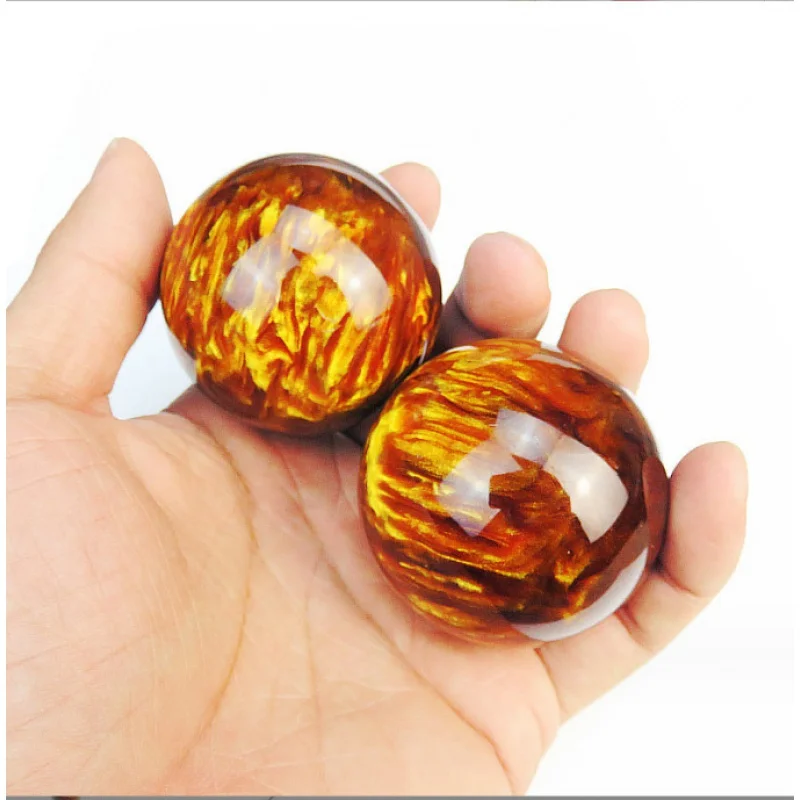 Jinsha Hailiu Fitness Ball Scenic Spot Tourism Hot Selling Horn Beeswax Amber Handball Playing Ball Crafts Meeting Sale Gift