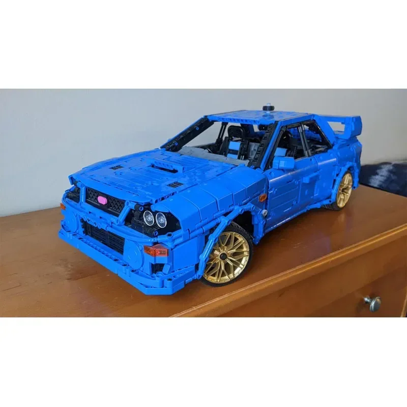 MOC-186820 أزرق جديد 22B STiGT Supercar بنة نموذج 4186 أجزاء MOC الإبداعية الاطفال الكبار عيد ميلاد اللبنات لعبة هدية #5