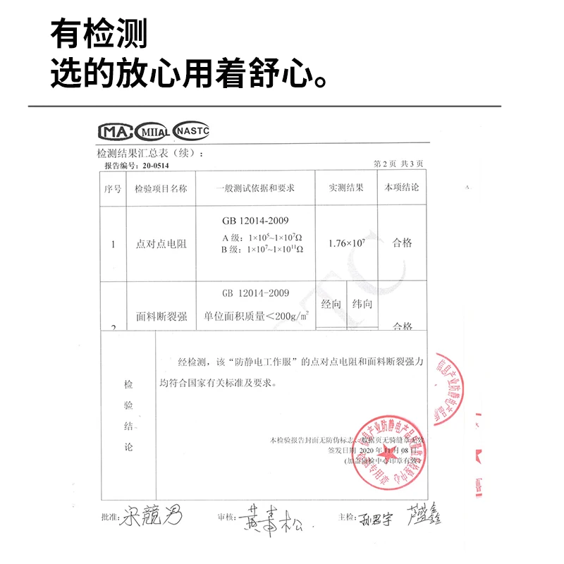 Macacão de proteção à prova de poeira do vestido eletrostático com a oficina da fábrica do zíper foxconn revestimento limpo com o tampão azul e branco