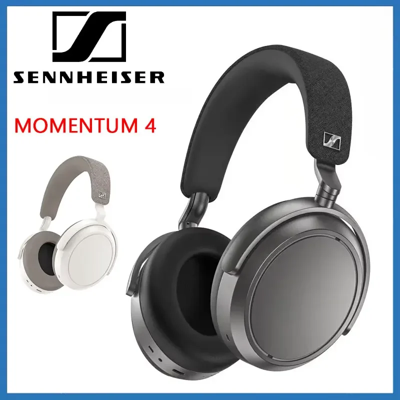 Casque sans fil Sennheiser MOMENTUM 4 pour des appels cristallins avec annulation de bruit adaptative, batterie 60h, casque Bluetooth