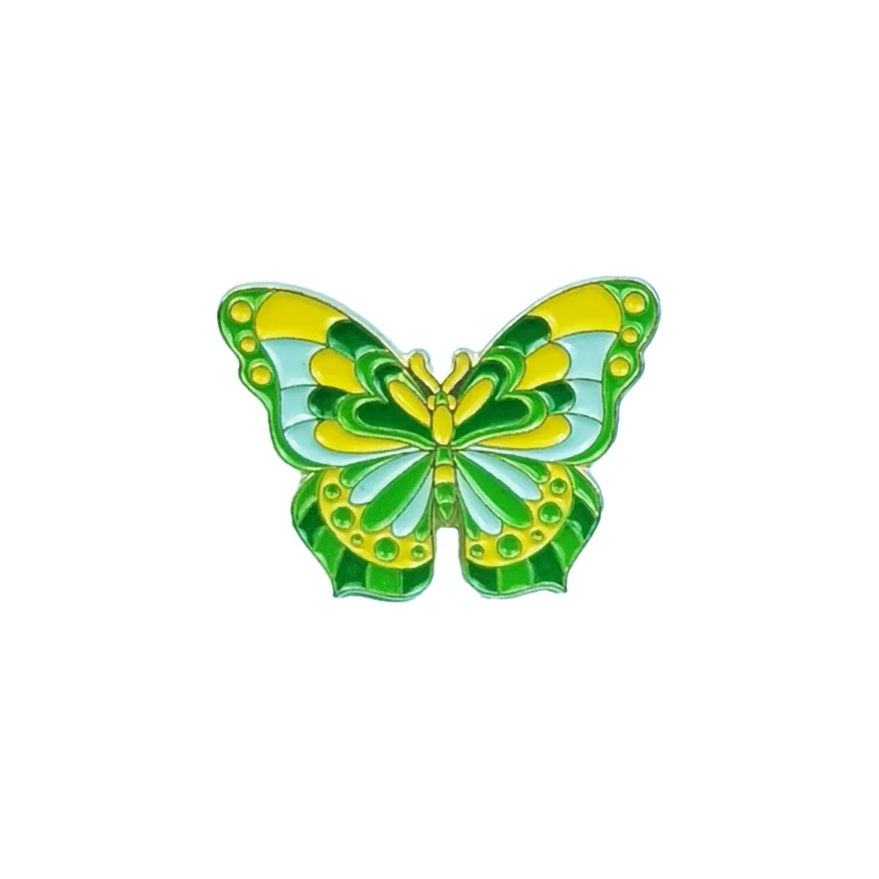 Padrão borboleta inseto broche criativo versátil óleo gotejamento crachá mochila acessórios de roupas colar personalizado agulha