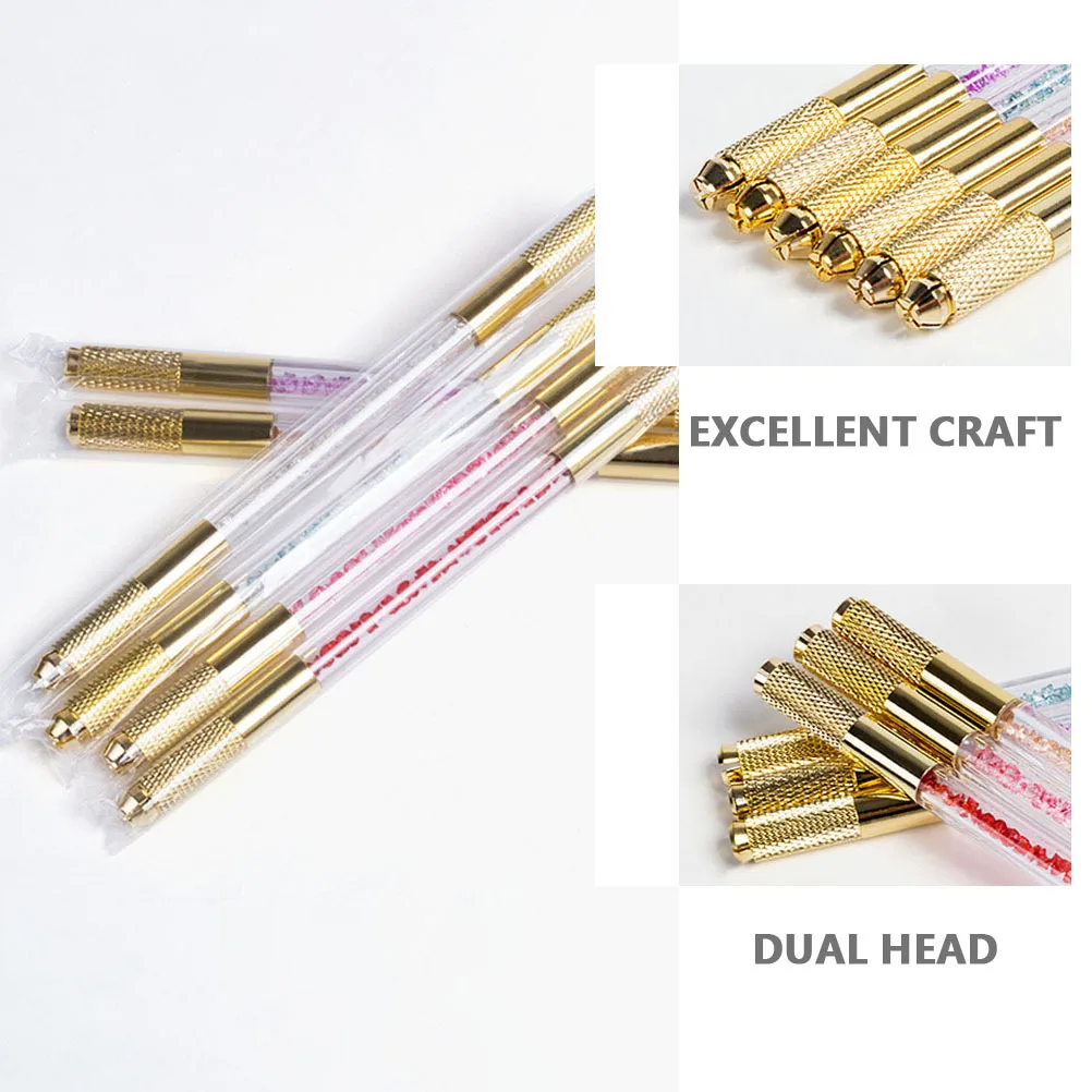 

Crystal Handle Dual Tip Microblading Pen Precision Holder for Salon Permanent Beauty Applications