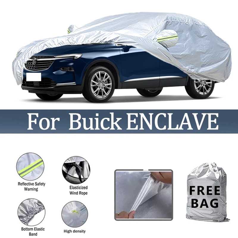 

For Buick ENCLAVE Car Cover Outdoor Protection Covers Snow Sunshade Waterproof Dustproof Exterior UV Car Accessories