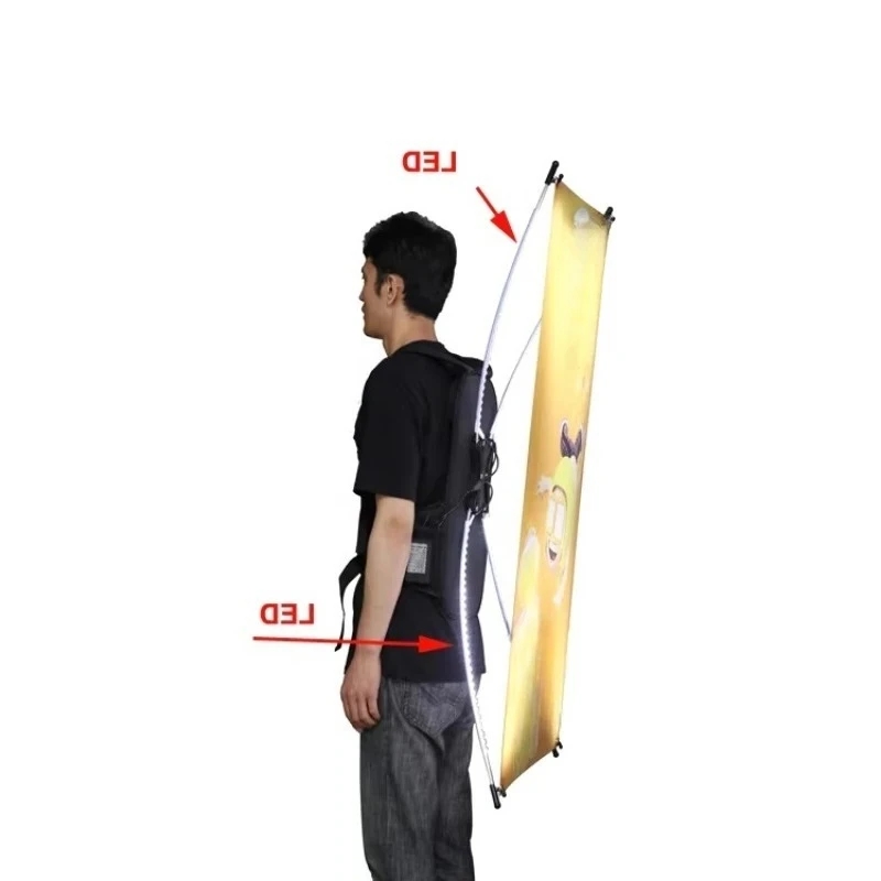 Backpack Flags Banners Street Pedestrian Billboard Sign Business Advertising Display Outdoor Promotion Decor Supplies