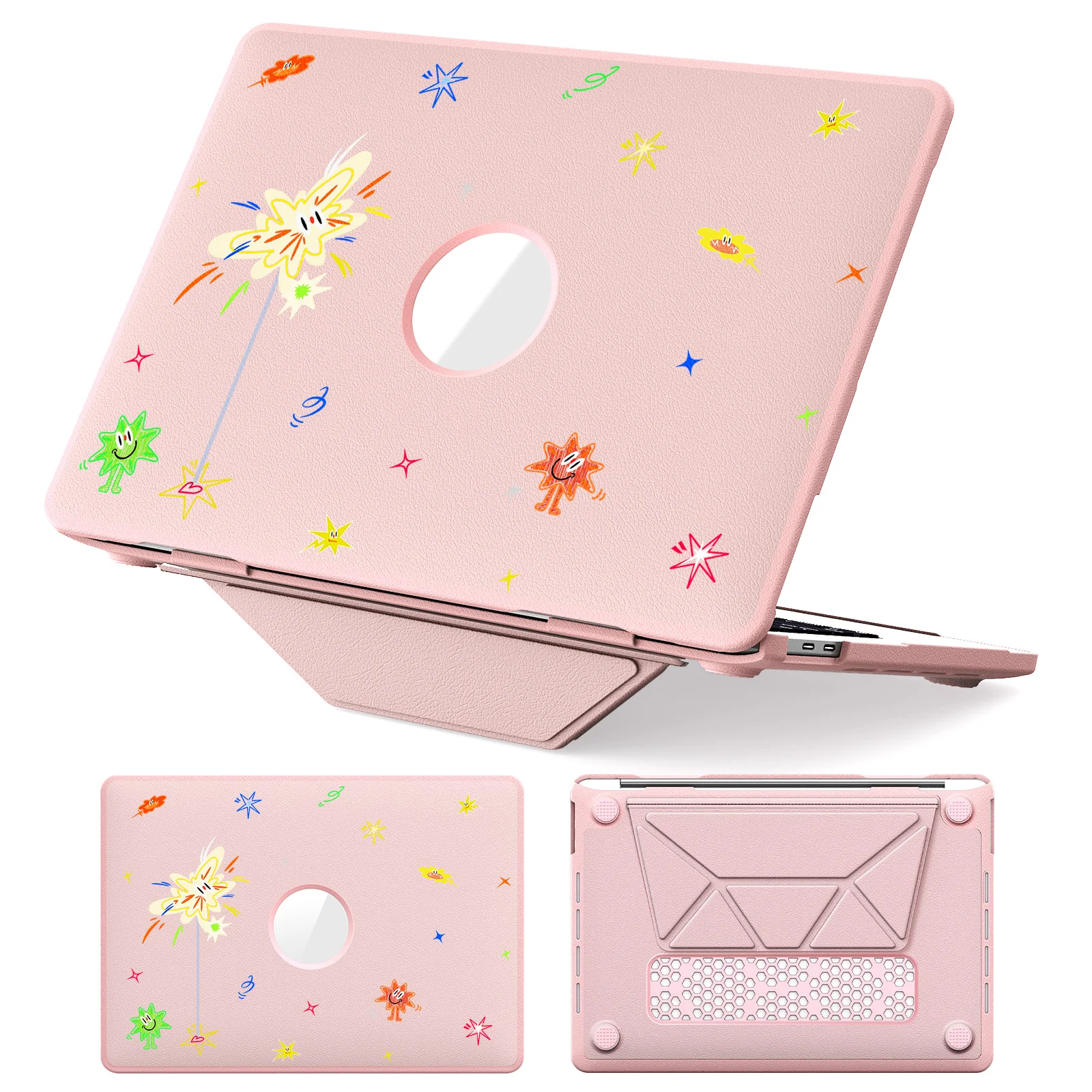 

Pattern Printing Laptop Case for MacBook Pro 13 inch (2020) / (2019) / (2018) / (2017) / (2016) Notebook Kickstand Cover - Spark