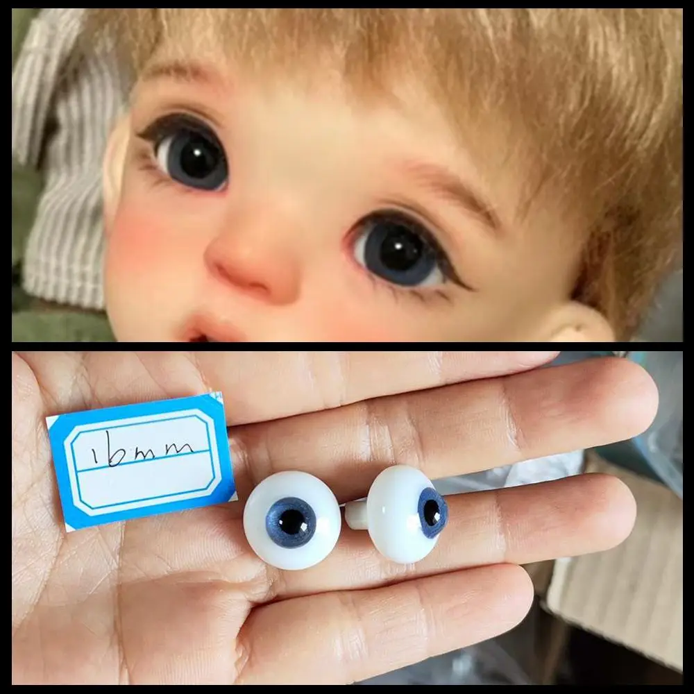 

Reborn Doll accessories Articulated 6 8 10 12 14 16 18 20 22 24mm 1/6 1/4 1/3 bjd doll glass eyes eyeball for girl boy XTB011