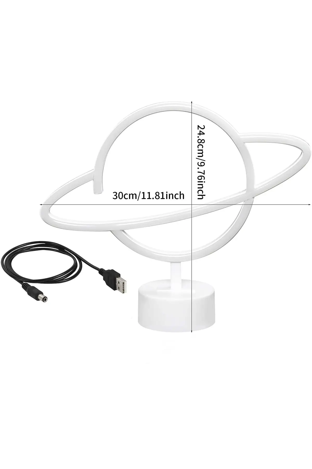 Decorative Saturn Planet Neon Led Lighted Table And Night light