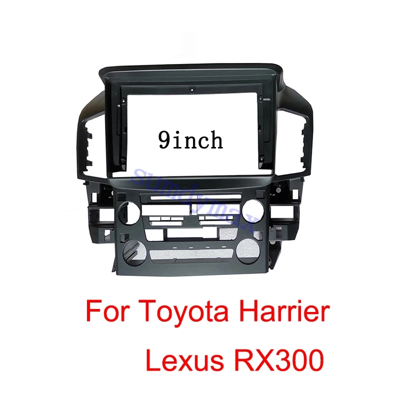 Car Radio Fascia para Toyota, Toyota, Harrier, Lexus RX300, XU10 1997, Video Panel Player, Quadro Traço Áudio, Kit de montagem do painel, 9 polegadas, 2Din