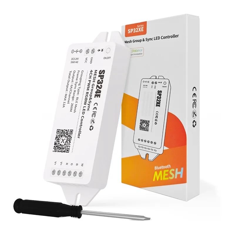 ABZC-SP324E MESH Networking Synchronous RGBW LED Controller Long-Distance Lighting Effect Frame Synchronization, Wide Range