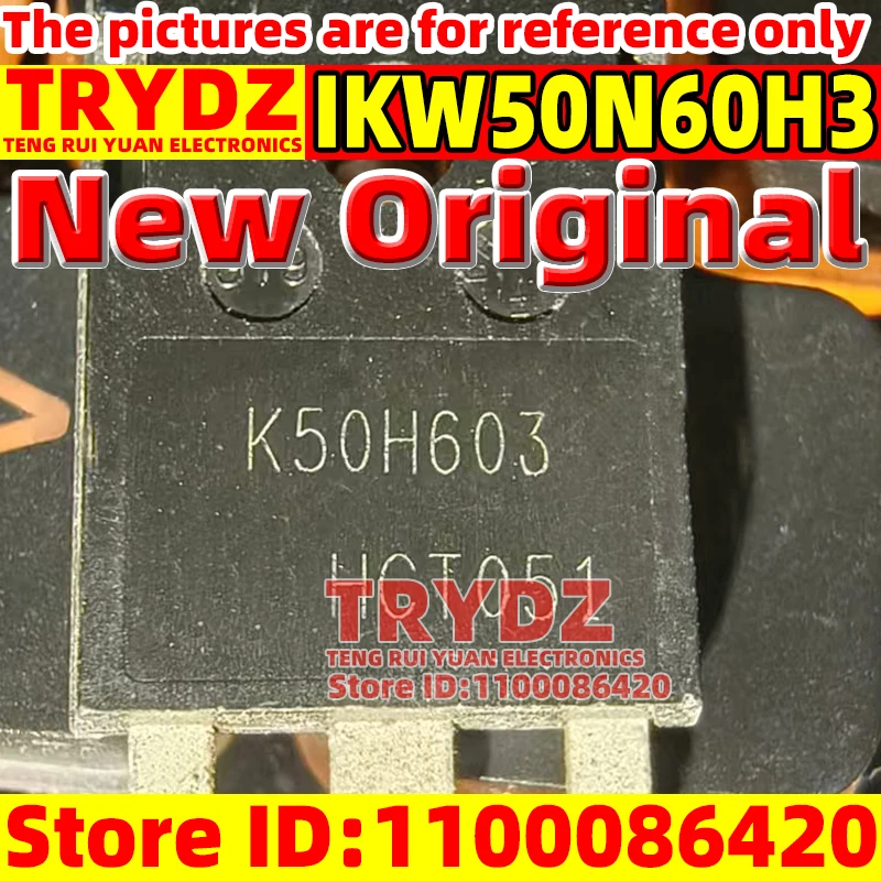 

5-1pcs Original New K50H603 IKW50N60H3 TO-247 Used Domestic Inverter, inverter, welding machine, IGBT transistor