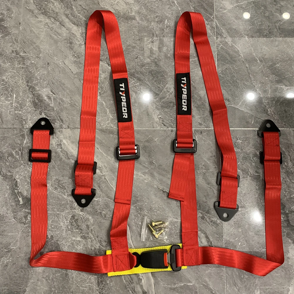 

Original 3 Inch Racing Seat Belt Safety Four-point Fixing Mounting Drifting Car Sport Seat Belt For JDM