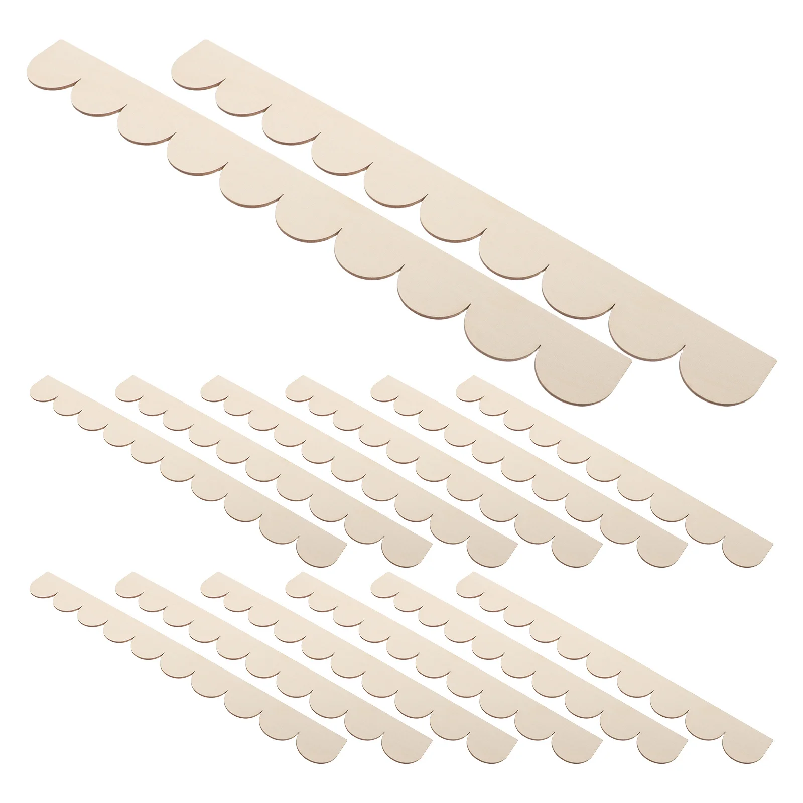 20 قطعة إطار باب خزانة الحائط حافة صدفي زخرفة الخشب لم تنته الزخرفية صب الحدود الخشبية لإطار الرف DIY #3