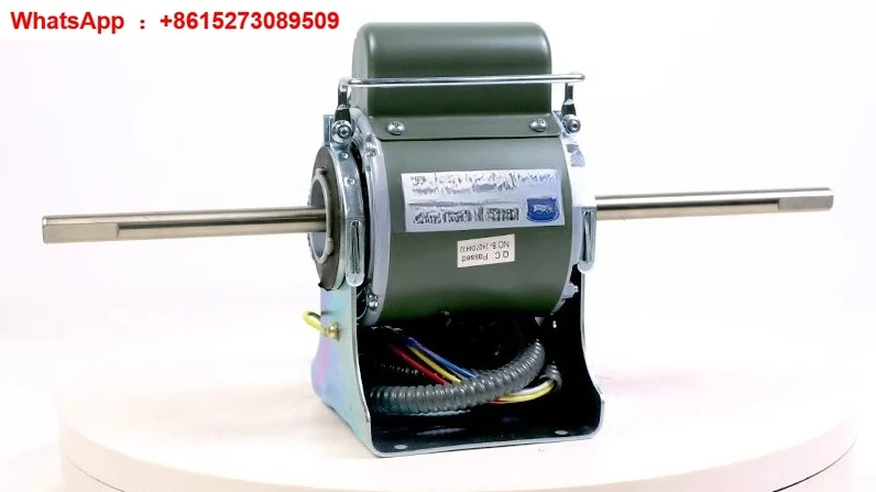 

Dual axis air conditioning fan coil motor, fan capacitor operation asynchronous motor