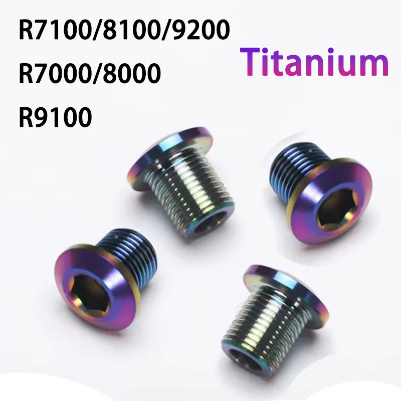 PASS QUEST Titanium Bolts For Shimano 105 R7000 ultegra R8000 dura ace R9100 R9000 R7100 R8100 Single Double chainring Bolt