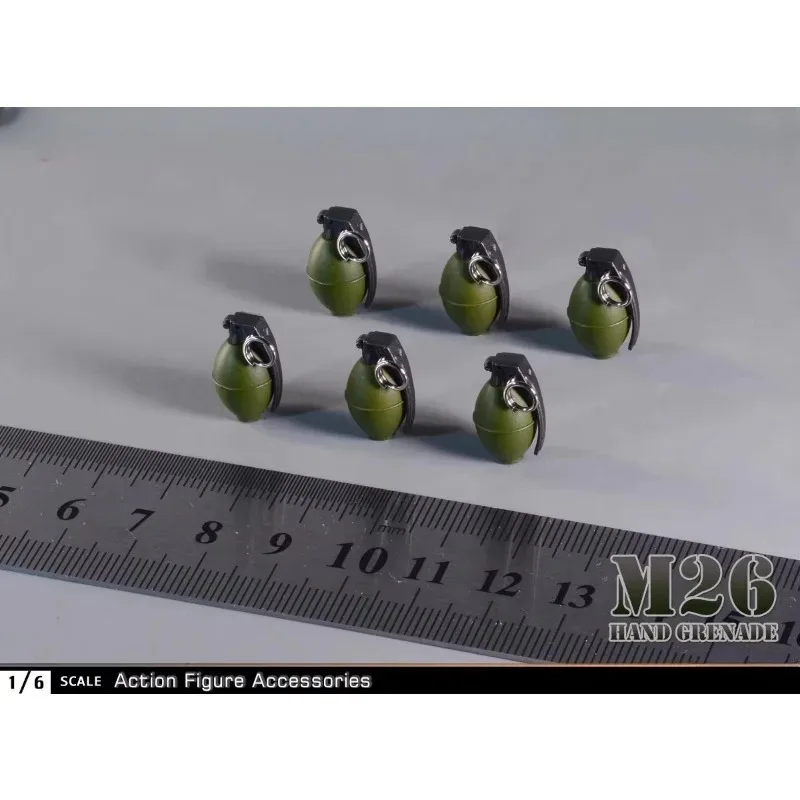 1/6 مقياس الجندي الأناناس الرصاص MK2 M26 اليد قنبلة يدوية دمية سلاح نموذج ل 12 ''عمل أرقام المشهد التبعي #6