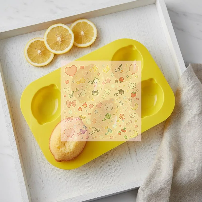 6 Holes Lemon Chestnut Shape Silicone Cake Mold Mousse Pudding Handmade Soap Chocolate Ice Tray Mold Baking Tool