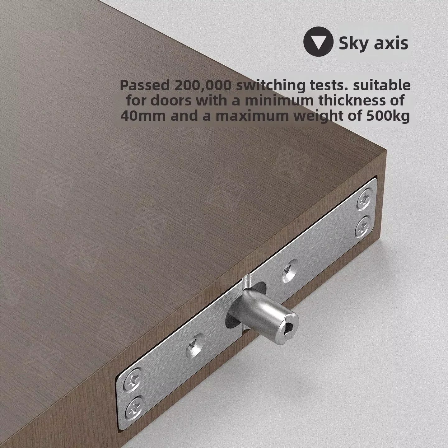Wholesale 350kg 500kg Heavy Duty Stainless Steel 360 Rotary Concealed Hinge Pivot Door Closer Commercial Project