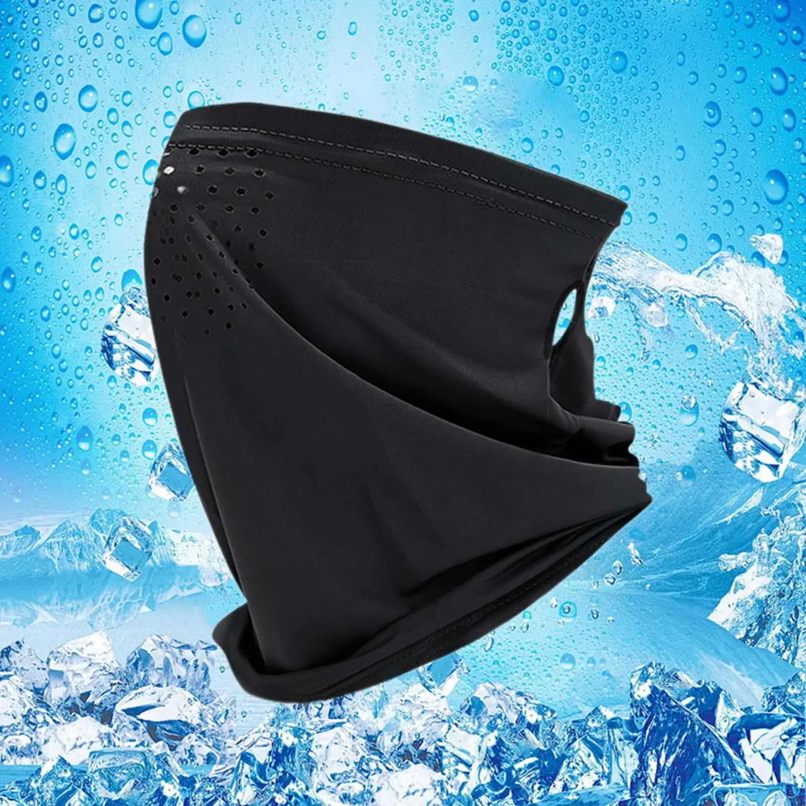 Breathable Polyester Sun Protection Face Cover Lightweight Earloop Neck Gaiter for Summer Sports and Travel