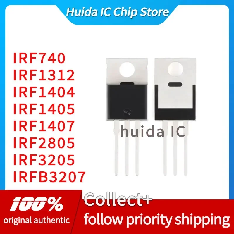IRFB3207 Produto genuíno IRF740 1312 1404 1405 1407 2805 3205 IRFB3207 PBF