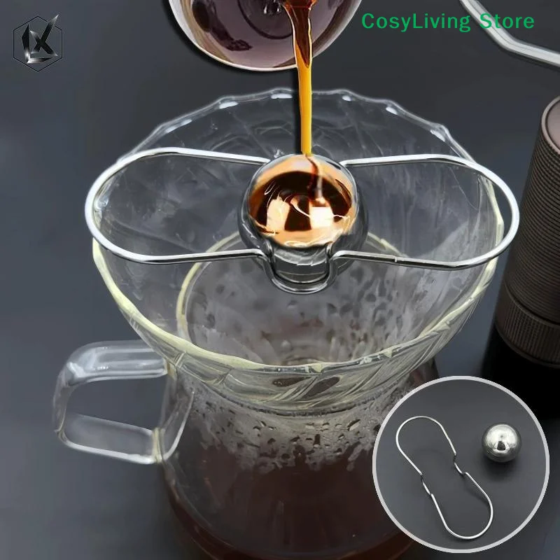 Boule à expresso en acier inoxydable pour refroidir l'expresso, accessoires pour machine à expresso