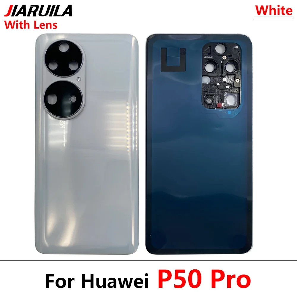 NEW Back Glass Rear Cover For Huawei P50 Pro Battery Door Housing Battery back cover With STICKER Adhesive P50 Pro