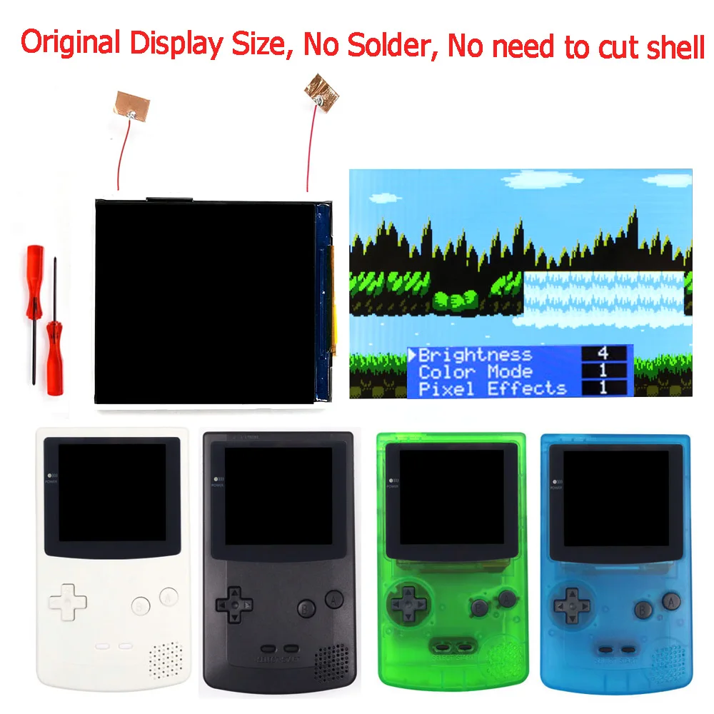 no-solder-no-tirmmed-original-display-size-drop-in-245inch-ips-lcd-screen-kit-backlight-for-gameboy-color-gbc