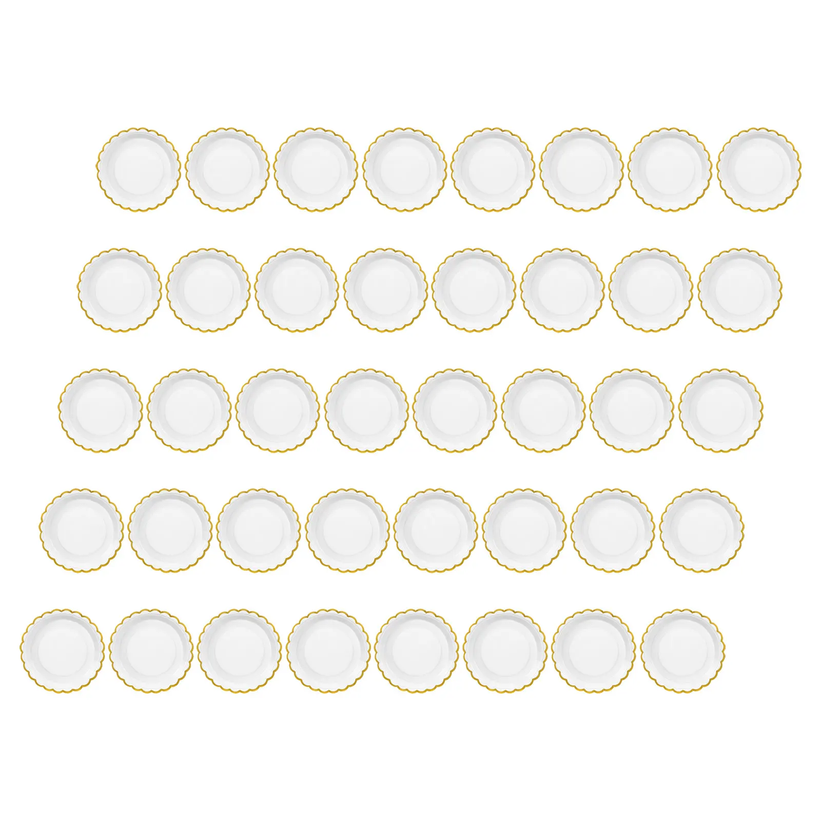 

50pcs Dessert Paper Plates 7 Inch Christmas Plates Dinnerware Dessert Paper Floral Tray For Party Decor Birthday Dinner Party