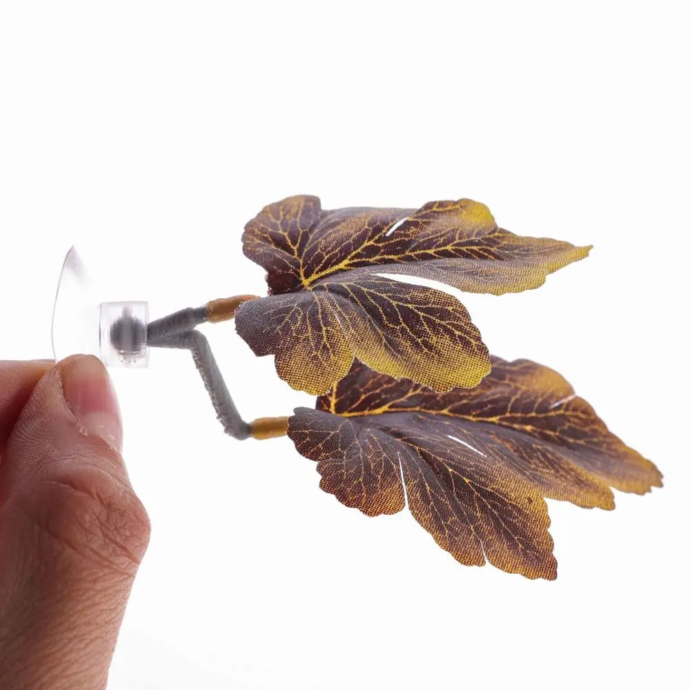 

Aquariums Decor Plastic Betta Fish Rest Leaf Simulated Creative Artificial Plants with Suction Cups Fish Spawning Leaf Props