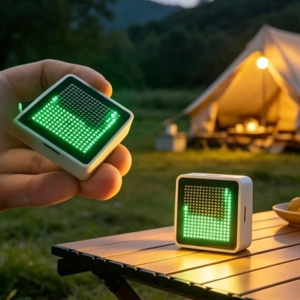 Creative LED Fluid Simulation Shake Control Green Light Luminous Ornaments Funny Mini DIY Atmosphere Lamp Home Decor