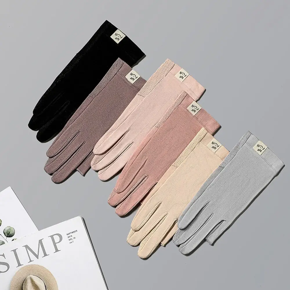 Fashion Touch Screen Women Gloves Spring Summer Breathable Driving Gloves Anti-UV Mittens Thin Gloves