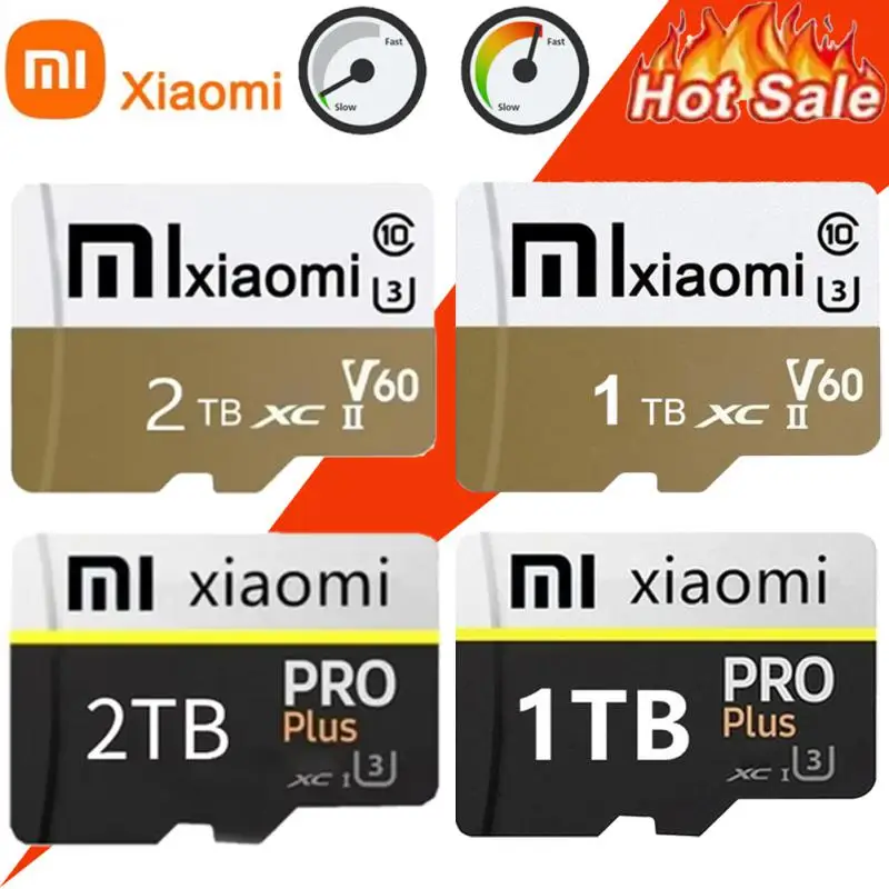 Original Xiaomi V60 SD Card Class 10 Memory Card 128GB SD Card 1TB 2TB Micro TF SD Card A2 256GB 512GB For Tablet Phone