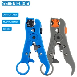 Network Stripper Tool Coaxial Cable Wire Cutter Striper Tool with Cutting and Stripping functions for UTP/STP RG59 RG6 RG7 RG11