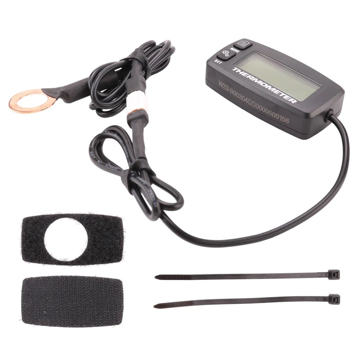 Digital LCD Engine Temperature Gauge Over-Temperature Alert with Sensor RL-TS002 for Motorcycle Dirtbike ATV