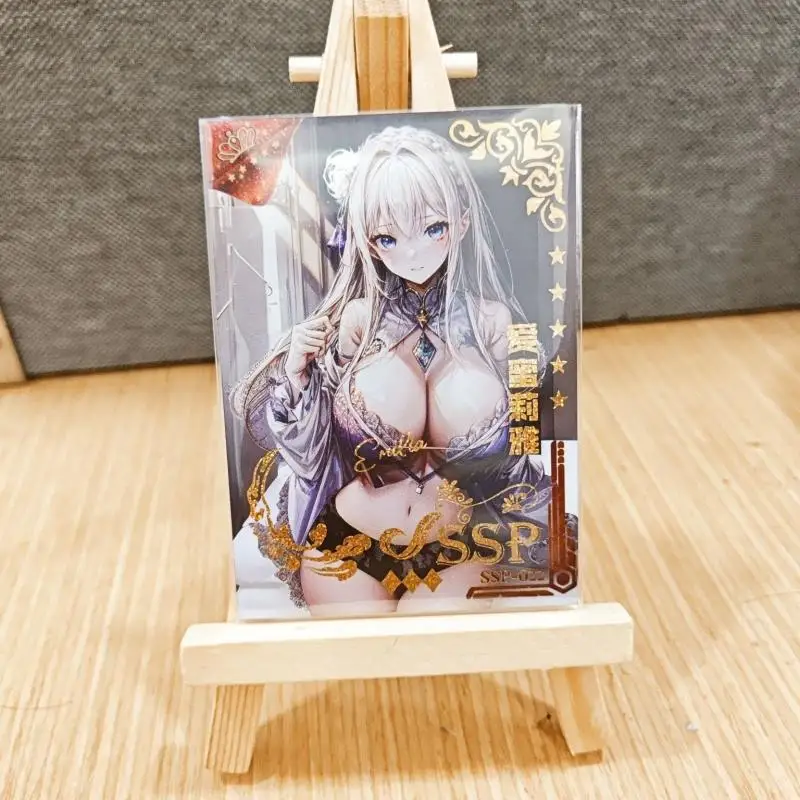 Meet The Goddess SSP Series Anime Hatsune Miku Kamisato Ayaka Cartoon Game Collection Rare Cards Board Game Toys Birthday Gift