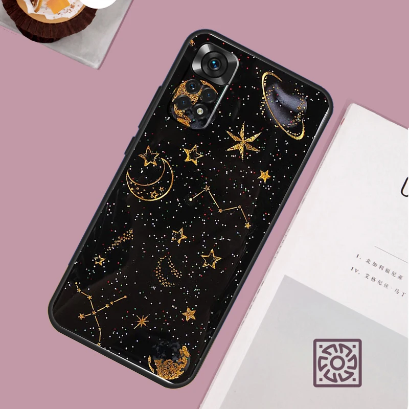 Suns Moons Clouds Astrological Case For Xiaomi Redmi Note 12 9 10 11 13 Pro Plus 9S 10S 11S 12S Redmi 12 10C 12C 13C Cover