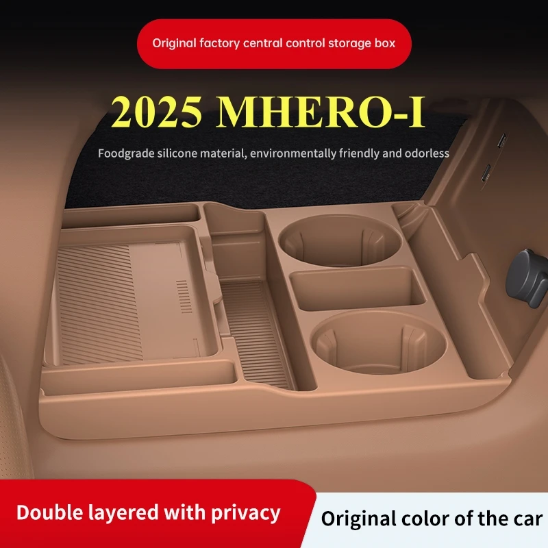 

2025 для MHERO I, силиконовая центральная консоль ниже ящика для хранения, органайзер с центральным управлением, коврик для салона автомобиля
