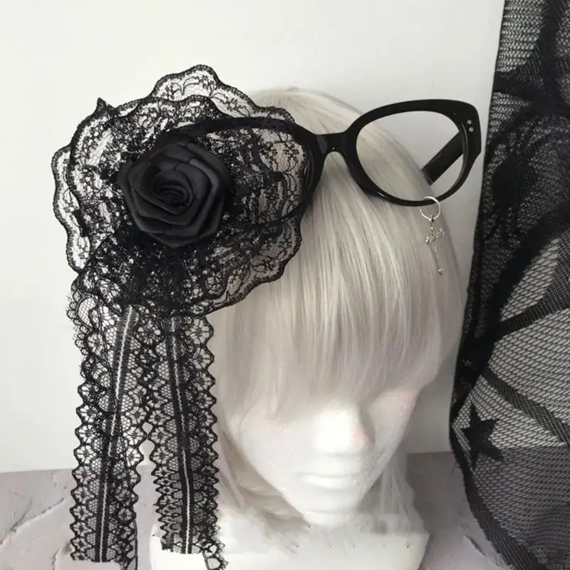 Crucifix Eyeglass No Lens Subcultures Crosses Lunettes Frame Anime Cosplay Props Funny Novelty Eyewear Party Glasses