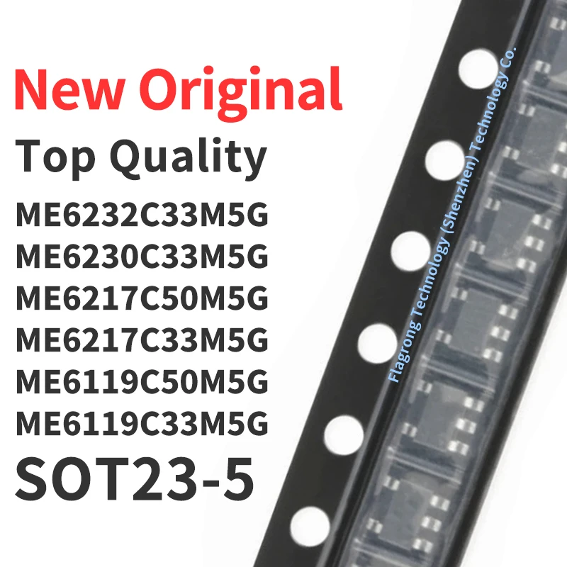 10 Pieces ME6232C33M5G ME6230C33M5G ME6217C50M5G ME6217C33M5G ME6119C50M5G ME6119C33M5G ME6119C30M5G SOT23-5 New Original