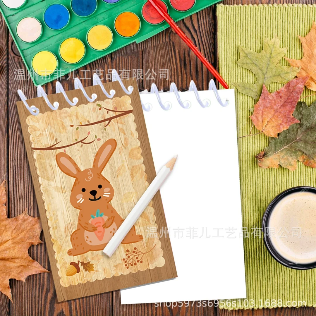 

8-Pack Forest Animal Spiral Notebook Woodland Mini Pocket Notepad for Students Kids Gift