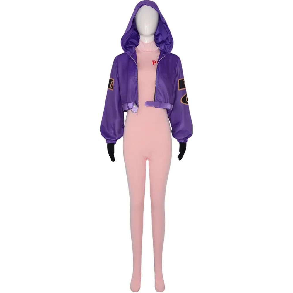 アニメ-女性のためのパンクコスプレコスチューム,セクシーなジャンプスーツ,ベガパンク,ナウティカルコート,全身,ハロウィーンの衣装,大人