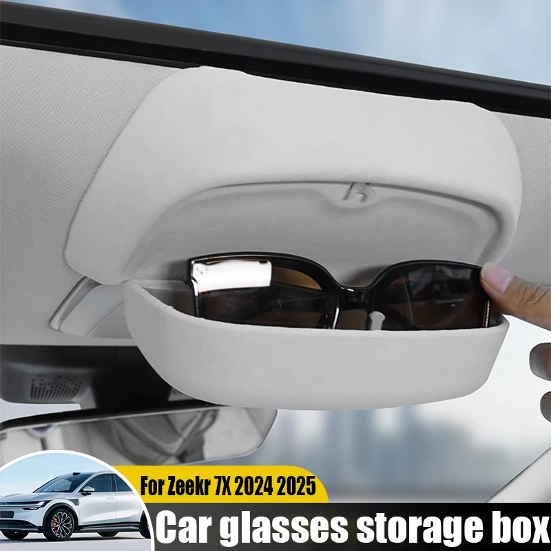 

Car glasses storage box car interior decoration accessories increased storage space wear-resistant For Zeekr 7X 2024 2025