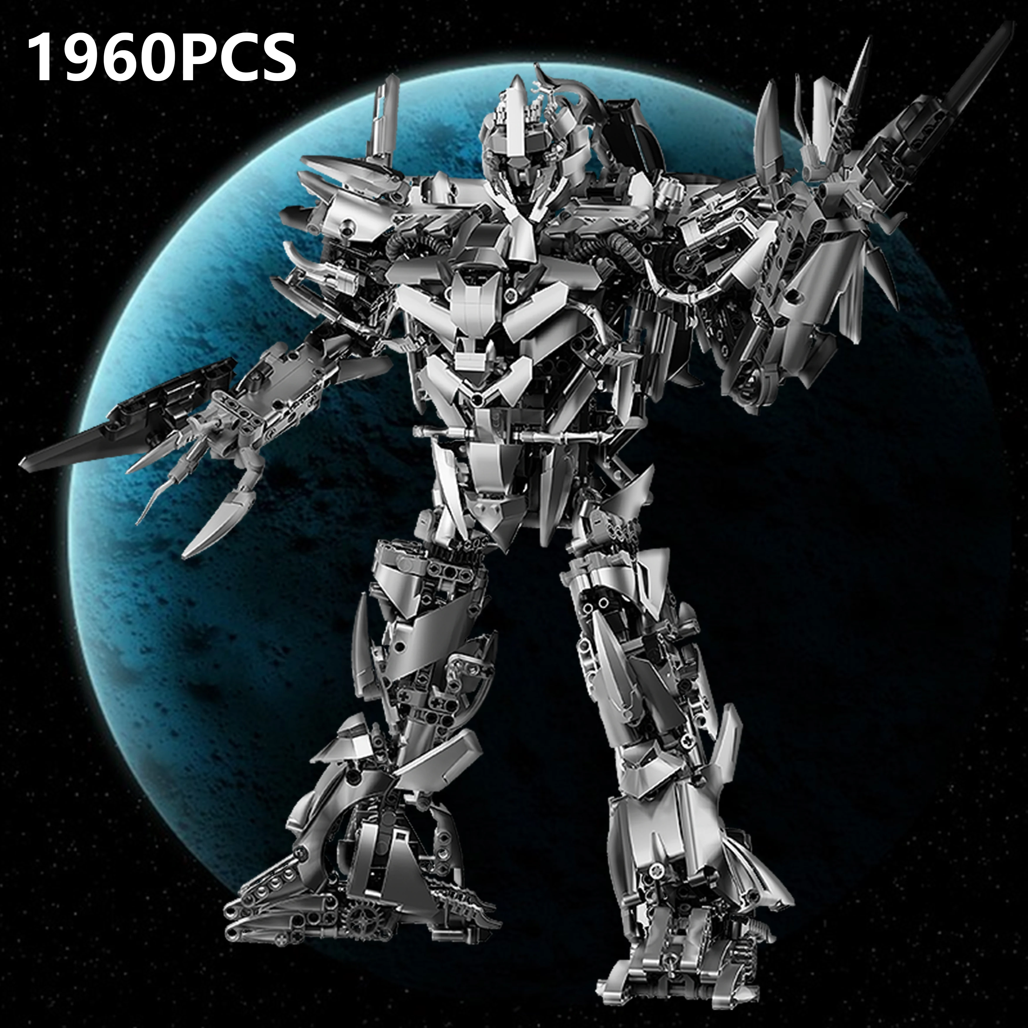 1960 Uds Kit de modelo de líder de guerra mecánico Villain Mecha figura de acción juego de bloques de construcción Robot juguete para regalo para coleccionistas modelo regalo