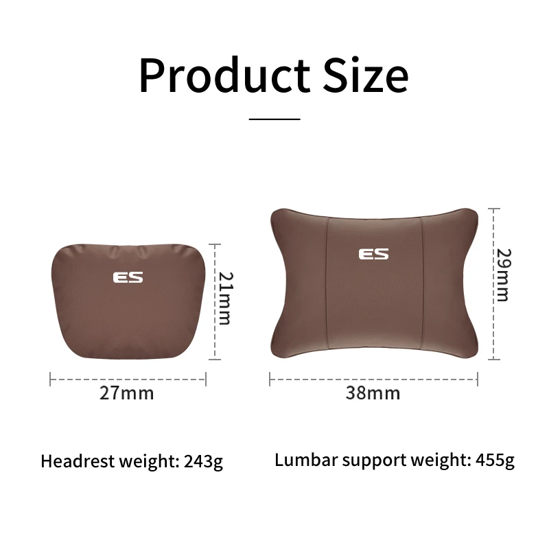 Car Headrest Waist Pillow Neck Cushion Seat Headrest Lumbar Support Pillow For Lexus CT ES GS NX IS250 CT200h IS300h ES300h