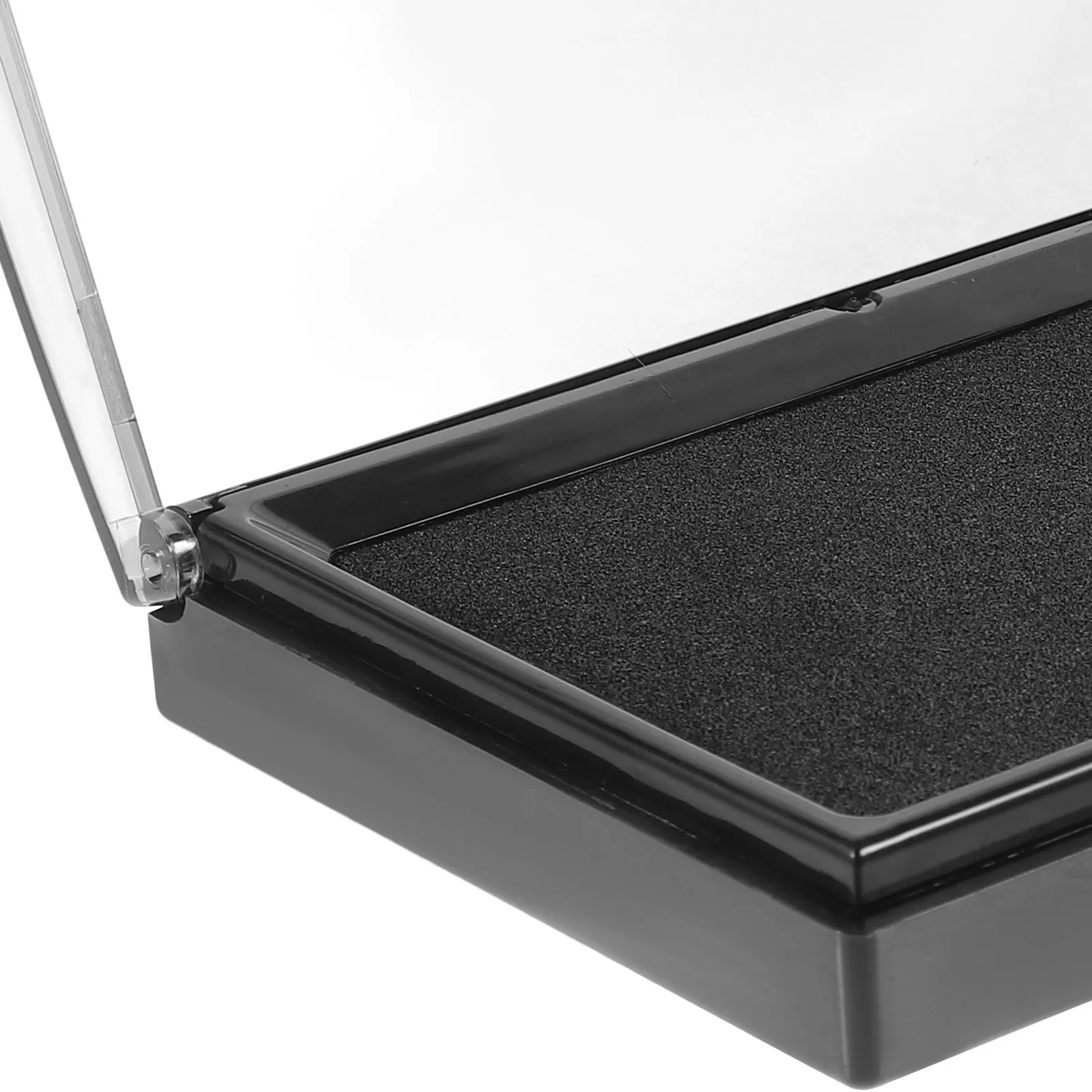 Chinese Retro Style Inkpad Plastic Sealing Box Ink Pad for Calligraphy Painting Stamping Art Supplies Clear Storage Container view 4