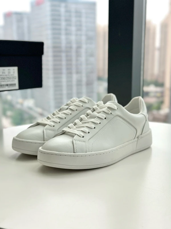 Withered Minimalist White Cowhide Leather Sneakers Women Flat Vulcanized Shoes Women Shoes Casual Women's Shoes