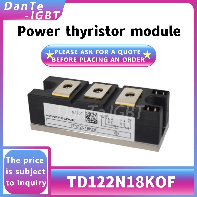 

Новый модуль TD122N18KOF, оригинальный точечный регулятор напряжения тиристора TD122N18